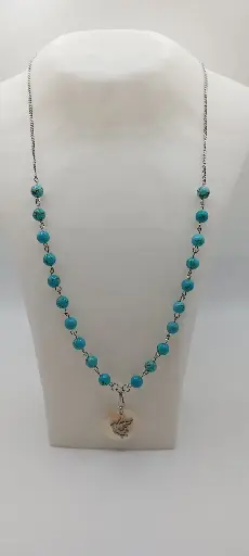 Collier Turquoise et Esprit Saint